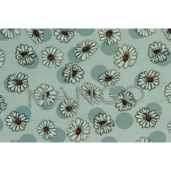 Mango Daisy Floral T-Shirt Short Sleeve Womens Size Large New - Picture 5 of 6